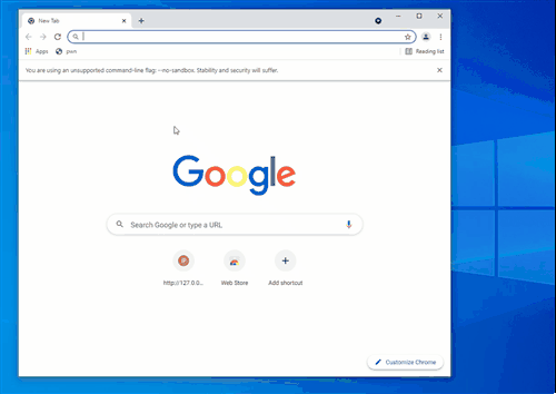 cmd.exe 실행 데모